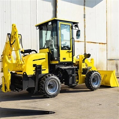 Kapalı kabinli kompakt backhoe yükleyici